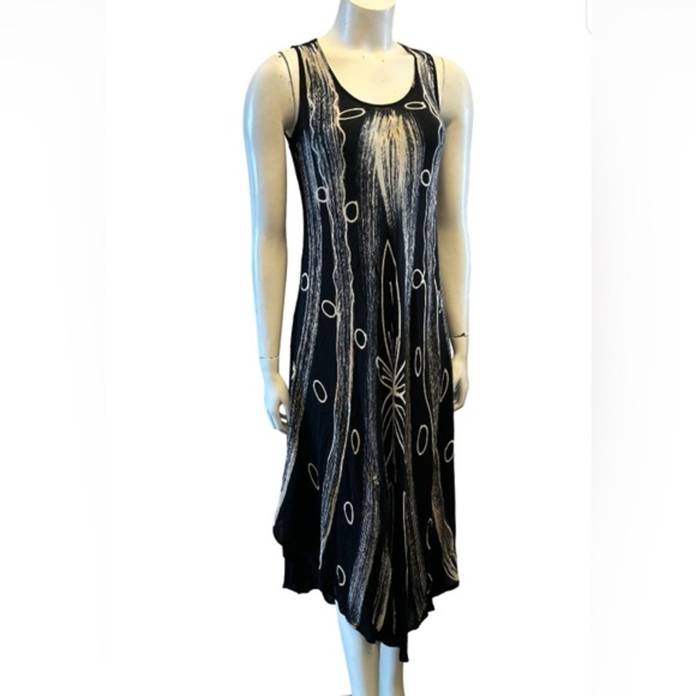 Patterned Sleeveless Summer Dress